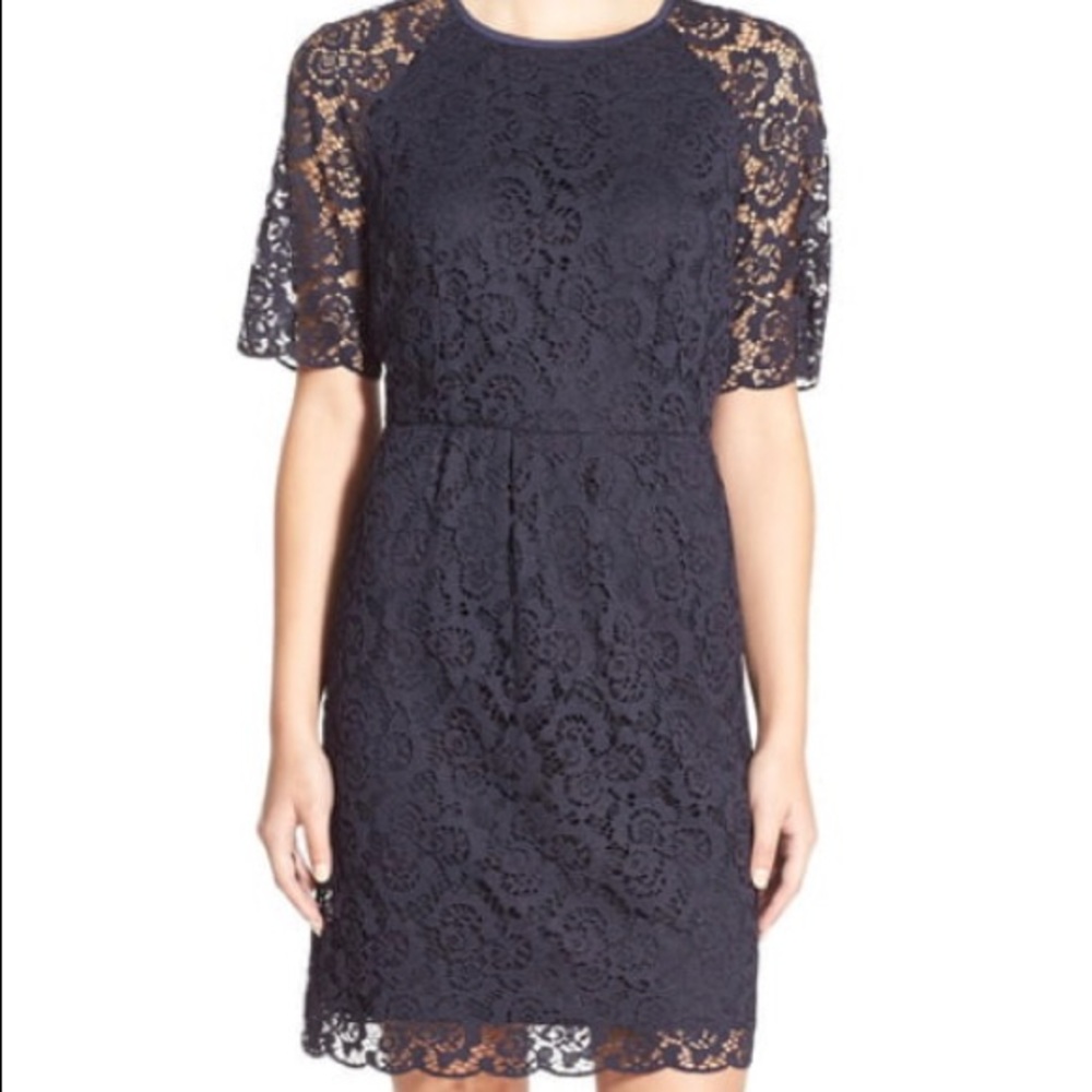 Madewell ‘Magnolia’ Navy Lace Dress